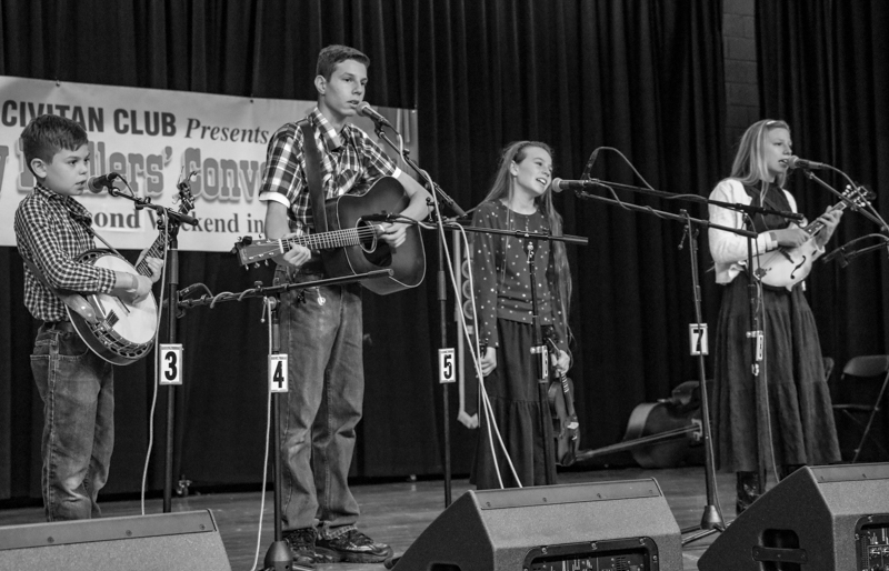 4 Walls in Youth Band competition at the 2026 Granite Quarry Fiddlers' Convention - photo © G. Nicholas Hancock