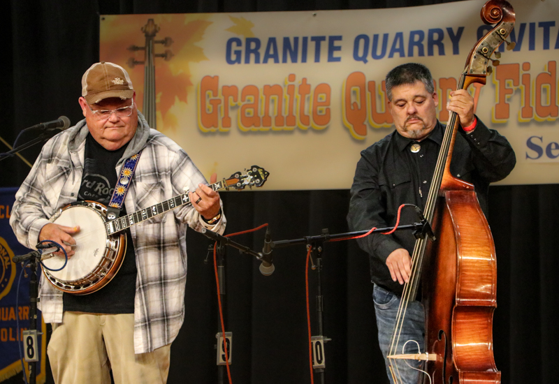 Danny Bowers and John Fogleman at the 2026 Granite Quarry Fiddlers' Convention - photo © G. Nicholas Hancock