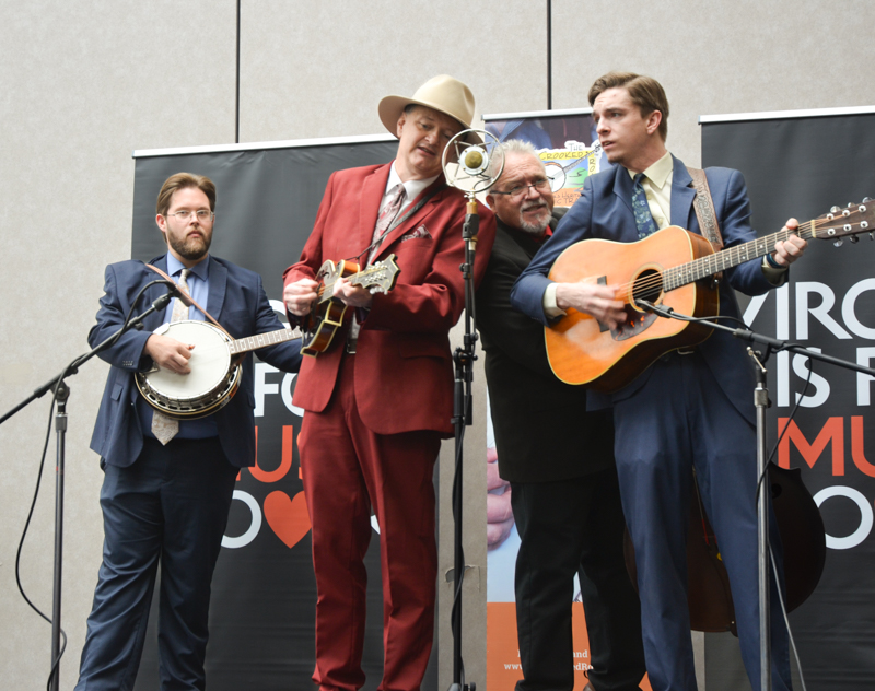 Nick Chandler & Delivered showcasing at World of Bluegrass '26 - photo © Roger Black