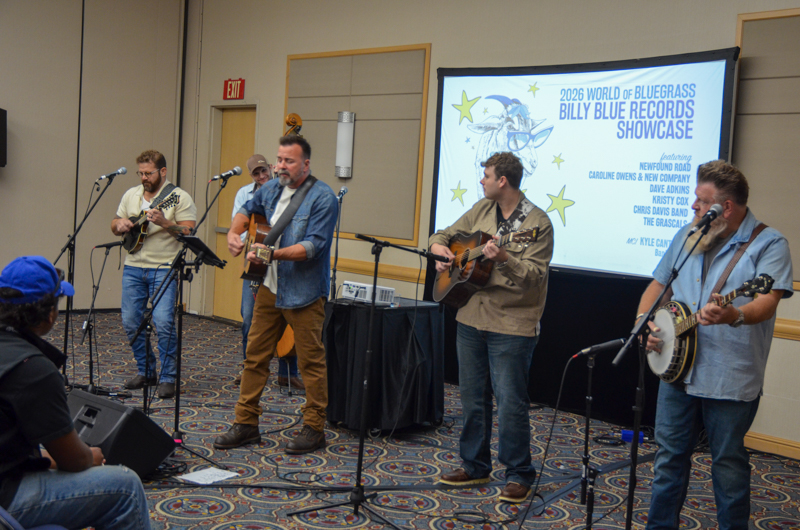 NewFound Road showcasing at World of Bluegrass '26 - photo © Roger Black