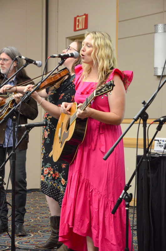 Kristy Cox showcasing at World of Bluegrass '26 - photo © Roger Black