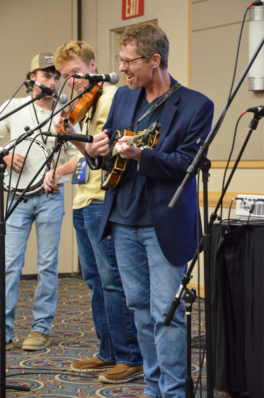 Chris Davis Band showcasing at World of Bluegrass '26 - photo © Roger Black