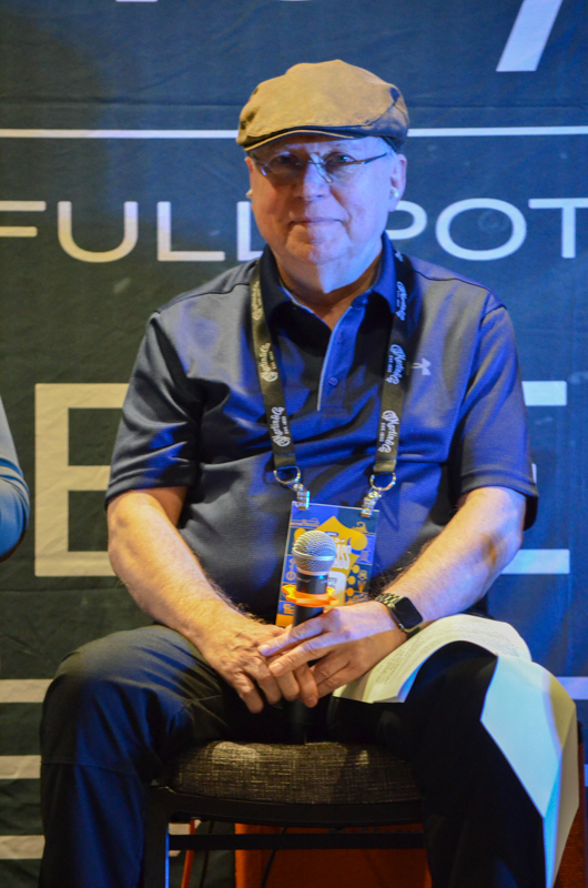 Terry Herd on radio seminar at World of Bluegrass 2026 - photo © Roger Black