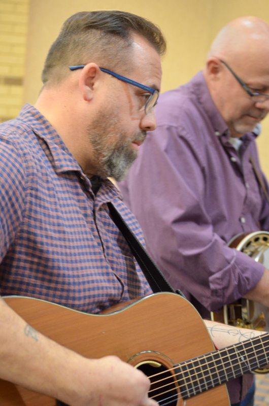 Jason Fraley and Steve Wilson with Ashleigh Graham & Appalachian Highway at World of Bluegrass 2026 - photo © Roger Black