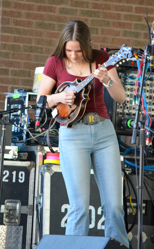 Kids on Bluegrass band performs at Pickin' in the Park '26 - photo © Roger Black