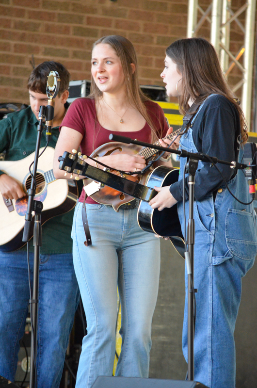 Kids on Bluegrass band performs at Pickin' in the Park '26 - photo © Roger Black