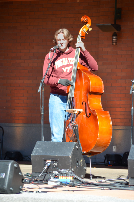 Kids on Bluegrass band performs at Pickin' in the Park '26 - photo © Roger Black