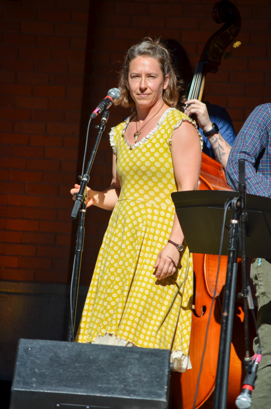 Kids on Bluegrass band performs at Pickin' in the Park '26 - photo © Roger Black