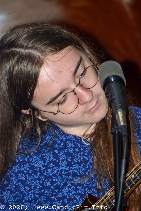 Sam Acus with Breakin' Strings at the 2026 Fay Fest - photo © Bill Warren