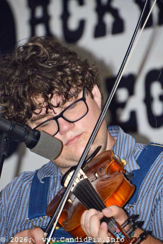 Eb Saunders with Breakin' Strings at the 2026 Fay Fest - photo © Bill Warren