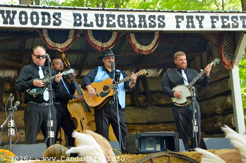 Tracy Evans & Riverbend at the 2026 Backwoods Bluegrass Fay Fest - photo © Bill Warren