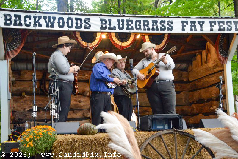 Kevin Prater Band at the 2026 Backwoods Bluegrass Fay Fest - photo © Bill Warren