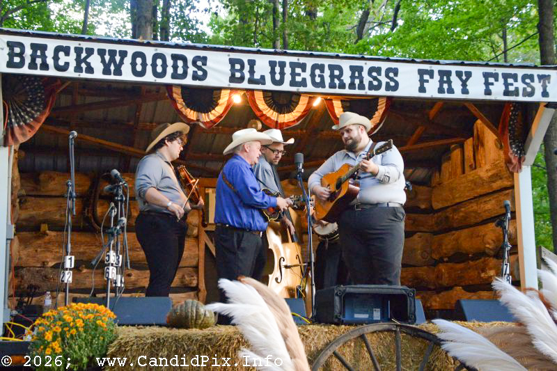 Kevin Prater Band at the 2026 Backwoods Bluegrass Fay Fest - photo © Bill Warren