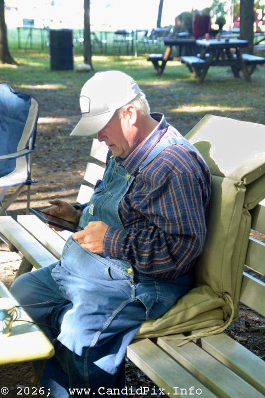 Kevin Prater at the 2026 Backwoods Bluegrass Fay Fest - photo © Bill Warren