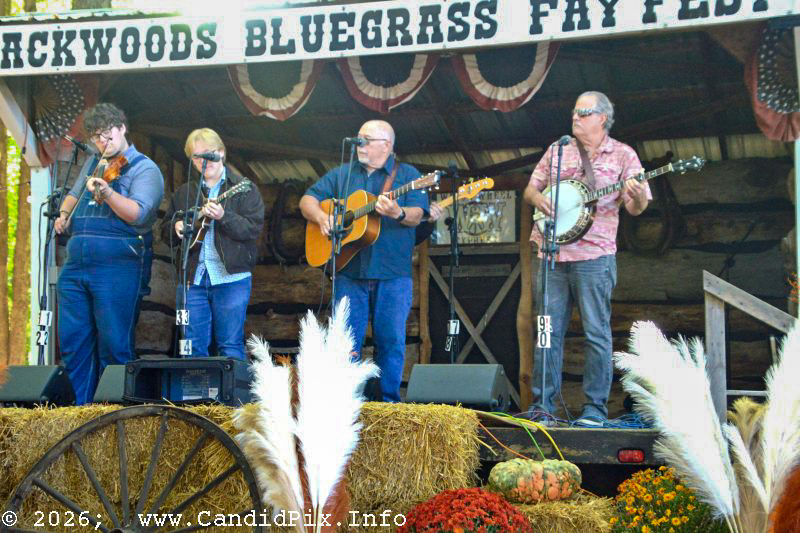 Michigan Bluegrass Band at the 2026 Backwoods Bluegrass Fay Fest - photo © Bill Warren