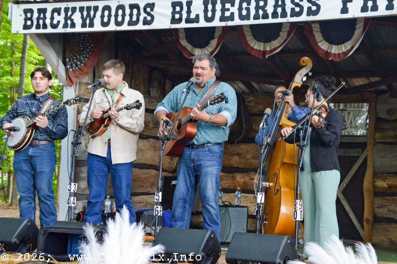 Dave Adkins & Mountain Soul at the 2026 Backwoods Bluegrass Fay Fest - photo © Bill Warren