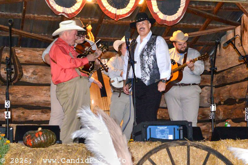 Tracy Evans with the Kevin Prater Band at the 2026 Backwoods Bluegrass Fay Fest - photo © Bill Warren