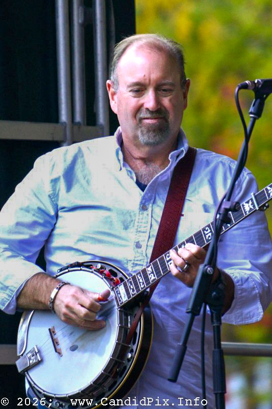 Brad Campbell with Michigan Bluegrass Band at the inaugural Fenton Bluegrass Festival (10/10/26) - photo © Bill Warren