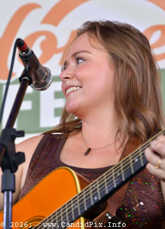 Molly Yates with the Little Roy & Lizzy Show at the 2026 Headin' Home Fest - photo © Bill Warren
