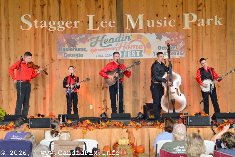 The Brothers Five at the fall 2026 Headin' Home Fest - photo © Bill Warren