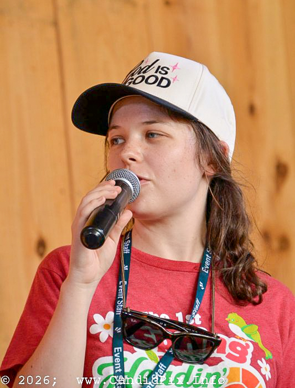 Libby Lindblom with The Brothers Five at the fall 2026 Headin' Home Fest - photo © Bill Warren