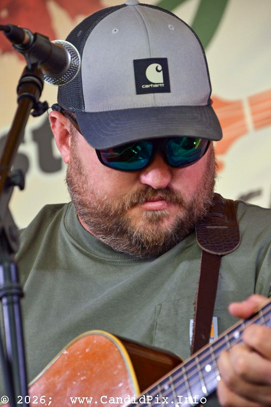 Chris Pope with Brad Kaylor & Mineral Bluff Revue at the fall 2026 Headin' Home Fest - photo © Bill Warren