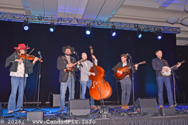Nick Dumas & Branchline at World of Bluegrass 2026 - photo © Bill Warren