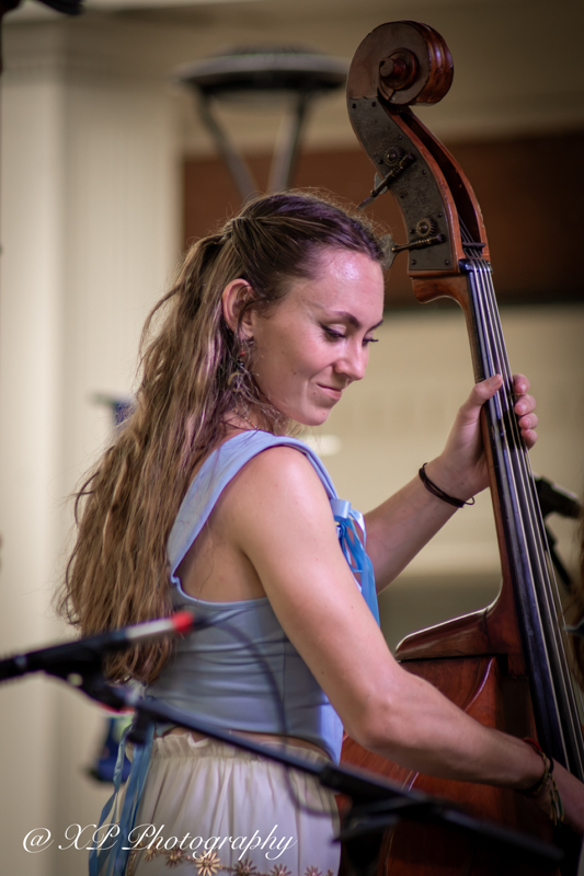 Sophia Burnett with The Burnett Sisters Band at Bluegrass & Brew '26 in Fairborn, OH - photo © Xavier Prenatt