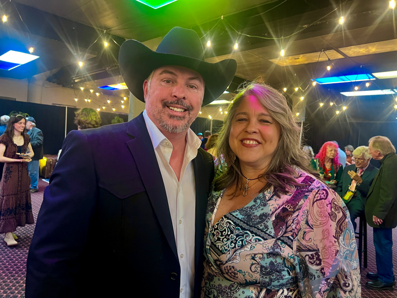 Kevin and Crystal Richardson at the 2026 IBMA Bluegrass Music Awards pre-reception - photo © Sandy Hatley