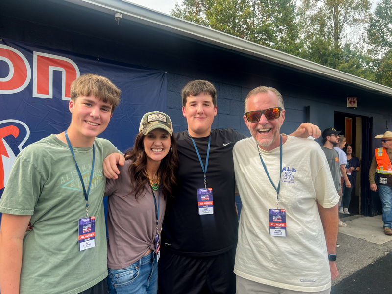 The Adam Steffey family at Blue Highway Fest 2026 - photo © Sandy Hatley