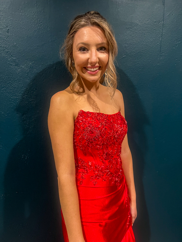 Caroline Owens at the 2026 IBMA Bluegrass Music Awards pre-reception - photo © Sandy Hatley