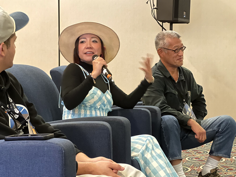 Leona Tokutake speaks The Bluegrass Scene in Japan panel at World of Bluegrass 2026