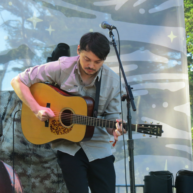 Sully Tuttle with AJ Lee & Blue Summit at the 2026 Hardly Strictly Bluegrass Festival - photo © Dave Berry