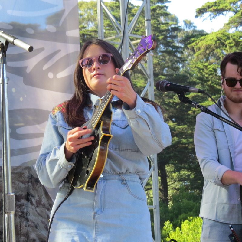 AJ Lee with Blue Summit at the 2026 Hardly Strictly Bluegrass Festival - photo © Dave Berry