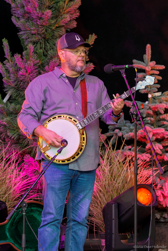 Jason Burleson with Blue Highway at Pickin' in the Pines '26 - photo © Dave Hollender