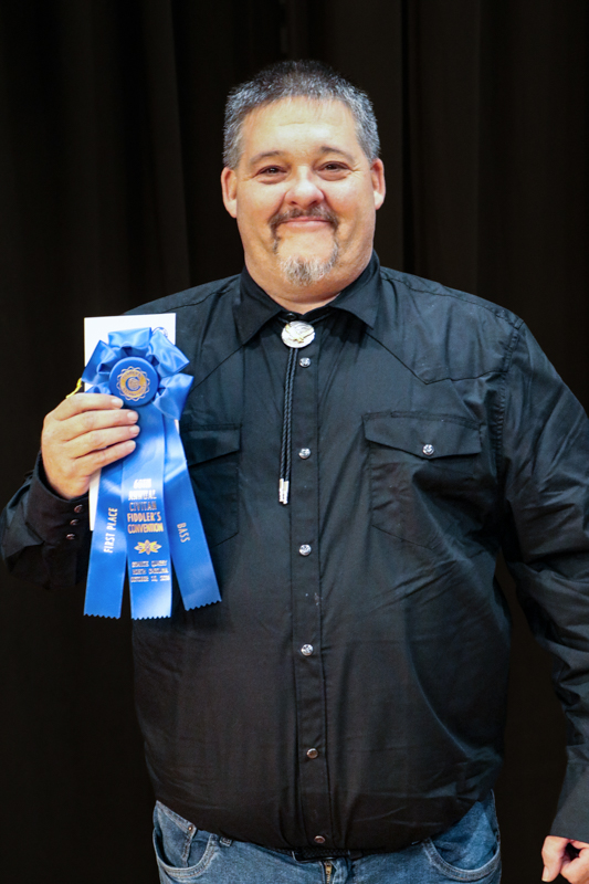 John Fogleman, 1st place Adult Bass at the 2026 Granite Quarry Fiddlers' Convention - photo © G. Nicholas Hancock
