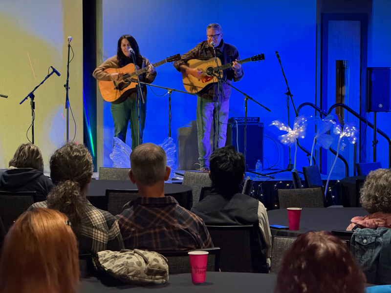Kenny & Amanda Smith showcasing at World of Bluegrass 2026 - photo © Elizabeth Loring