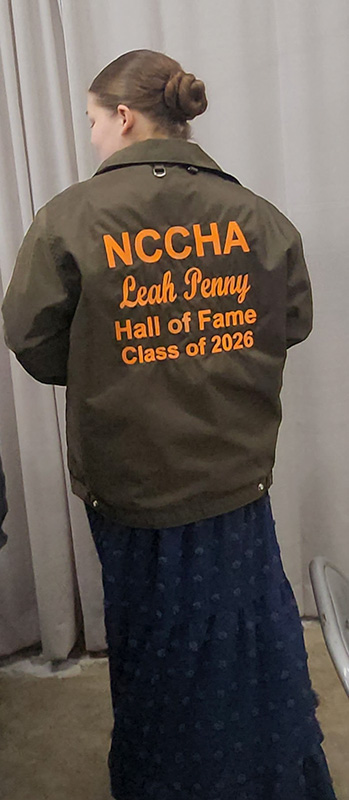 Leah Penny, newest member of the NCCHA Hall of Fame