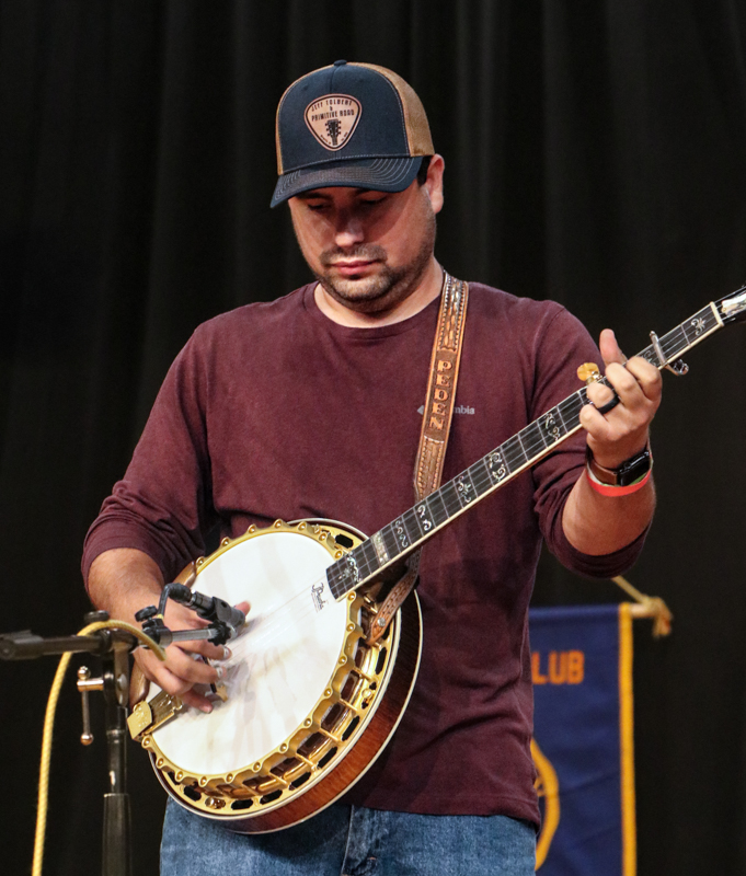 Peden Williams with The Hen & The Hound at the 2026 Granite Quarry Fiddlers' Convention - photo © G. Nicholas Hancock
