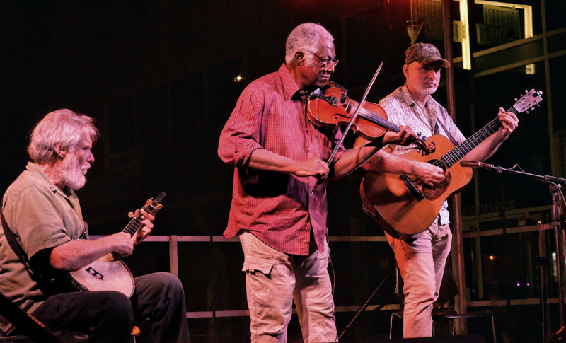 Earl White Stringband at Raleigh Wide Open 2026 - photo © Maurice Melvin