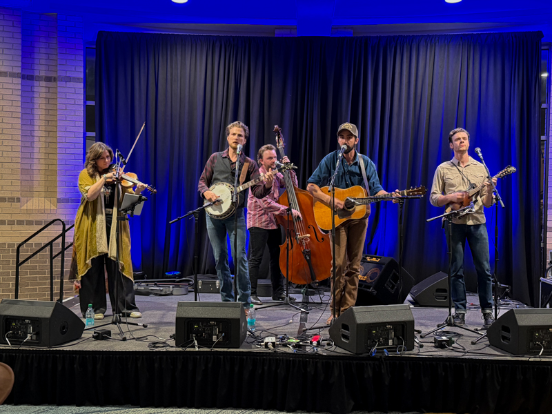 Pitney Meyer showcasing at World of Bluegrass 2026 - photo © Elizabeth Loring