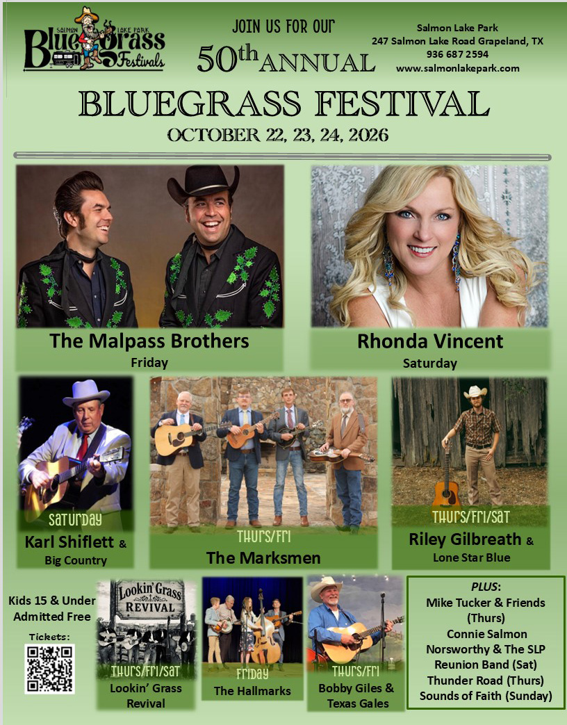 50th annual Salmon Lake Park Bluegrass Festival