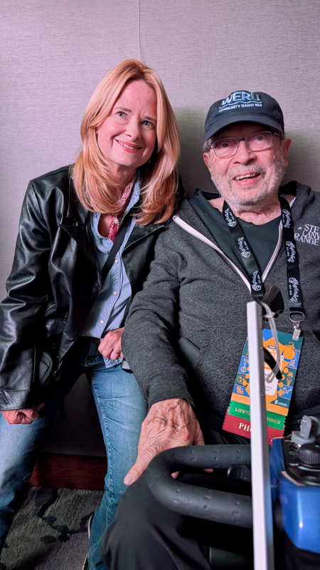 Alison Brown and Darwin Davidson at World of Bluegrass '26 - photo © Sandy Hatley