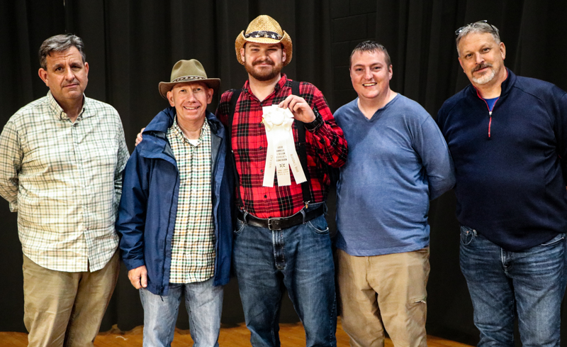 Seth Cauble & Friends, 3rd place Adult Blugrass Band at the 2026 Granite Quarry Fiddlers' Convention - photo © G. Nicholas Hancock