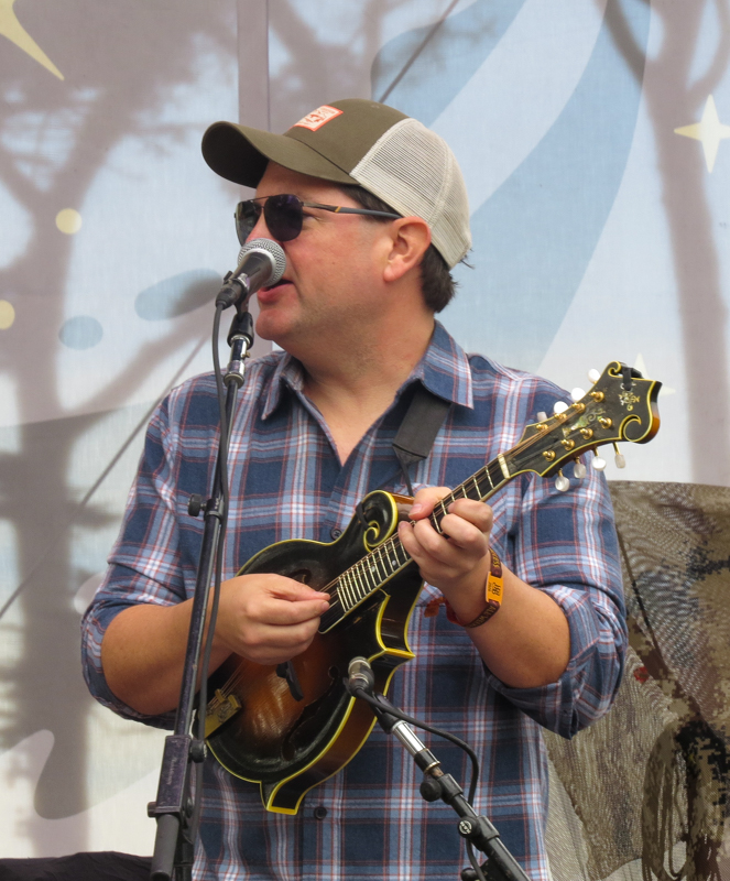 Ashby Frank with Shawn Camp at the 2026 Hardly Strictly Bluegrass Festival - photo © Dave Berry