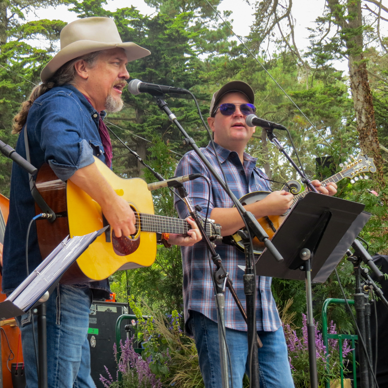 Shawn Camp and Ashby Frank at the 2026 Hardly Strictly Bluegrass Festival - photo © Dave Berry