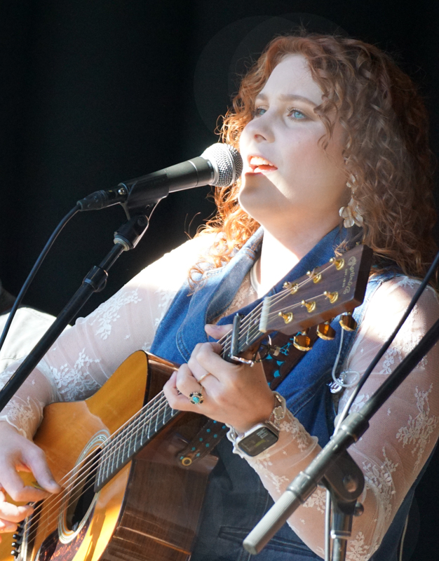 Olivia Jo at the 2026 Smoky Mountains Bluegrass Festival - photo © Jeff Lahr