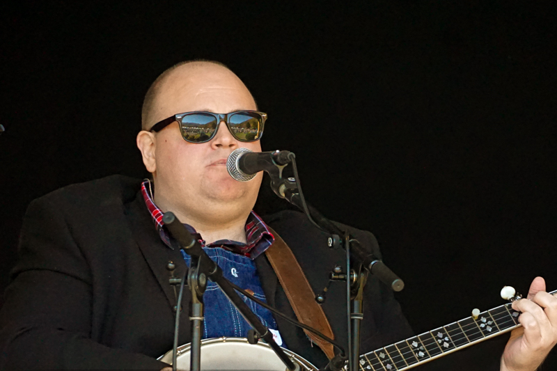 Tony Mabe with Red Camel Collective at the 2026 Smoky Mountains Bluegrass Festival - photo © Jeff Lahr