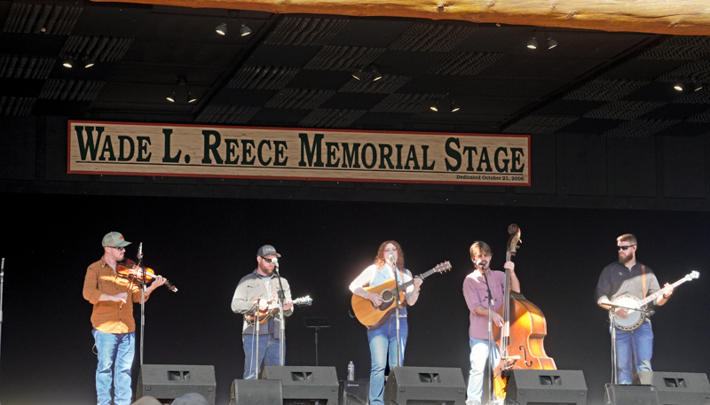Olivia Jo at the 2026 Smoky Mountains Bluegrass Festival - photo © Jeff Lahr