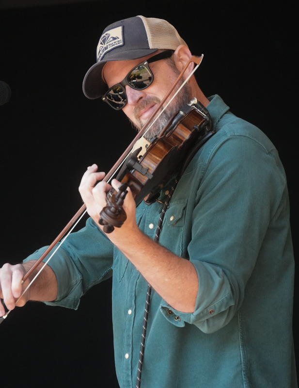 Tim Gardner with Unspoken Tradition at the 2026 Smoky Mountains Bluegrass Festival - photo © Jeff Lahr